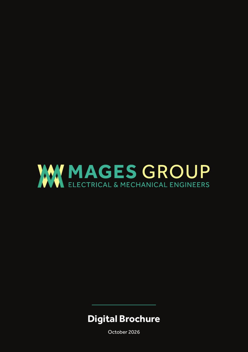 Front cover of the Mages Group digital brochure, October 2026