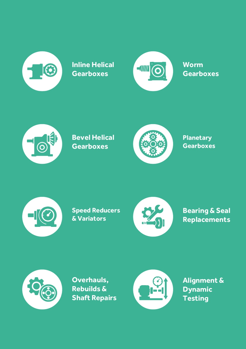 Page 9 of the Mages Group brochure: The gearbox range