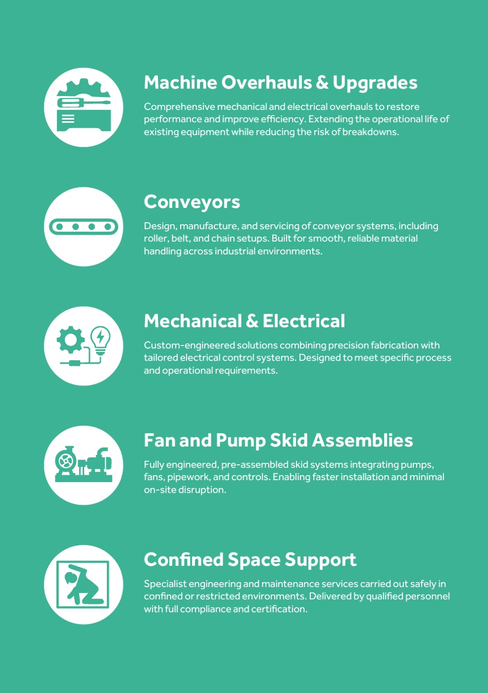Page 17 of the Mages Group brochure: The custom build range